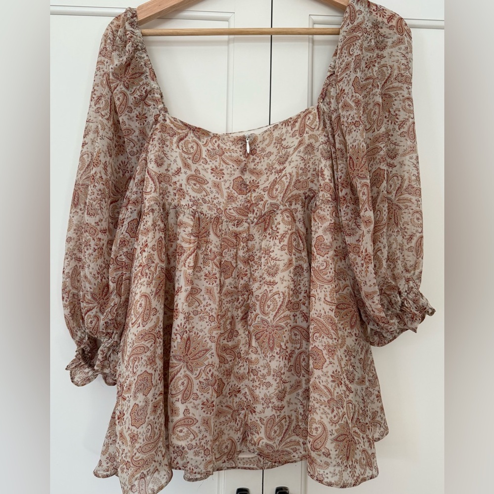 Altar’d State Paisley Blouse Sz M - Picture 6 of 12
